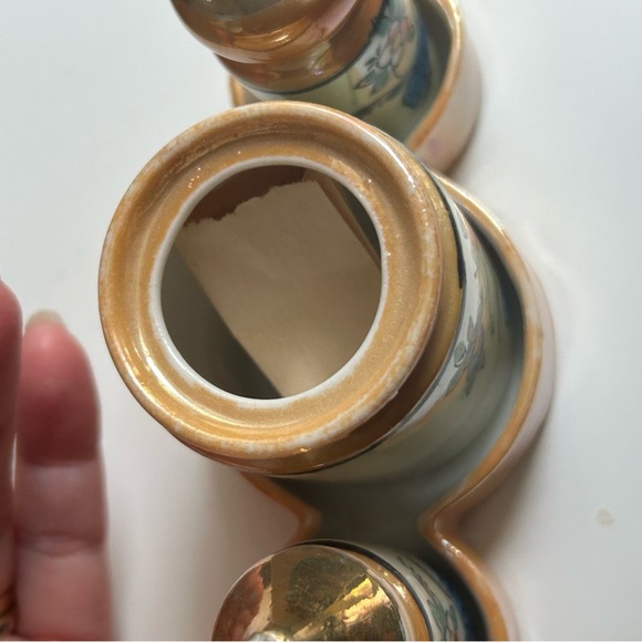 4/$100 Floral Ceramic Spice Jar with Lid salt and pepper shaker set 😃 - Picture 7 of 10